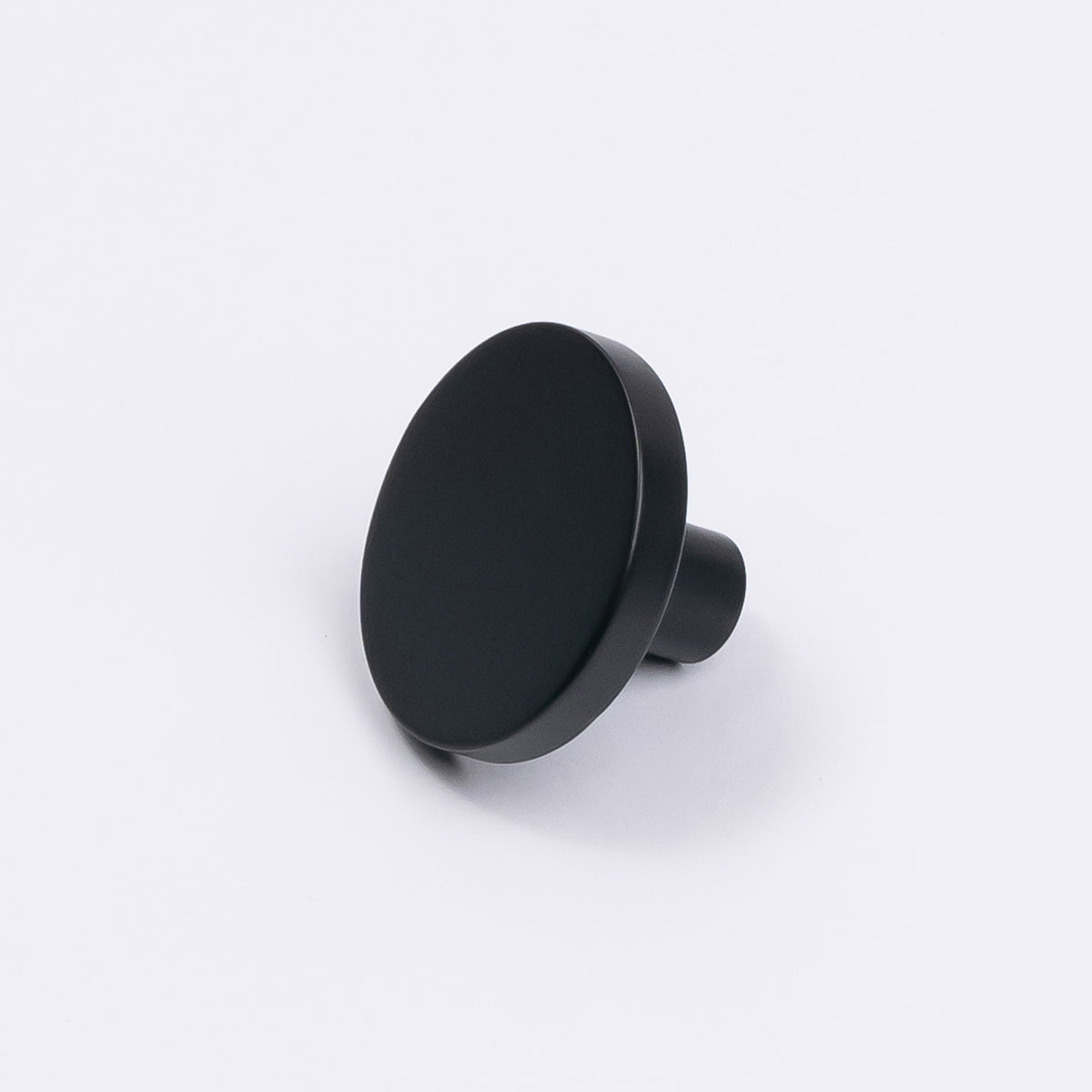 Matt Black Round Profile Cabinet Knob - Olivia - Manovella