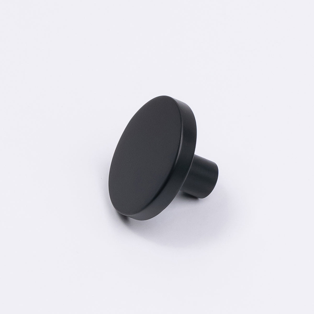 Matt Black Round Profile Cabinet Knob - Olivia - Manovella