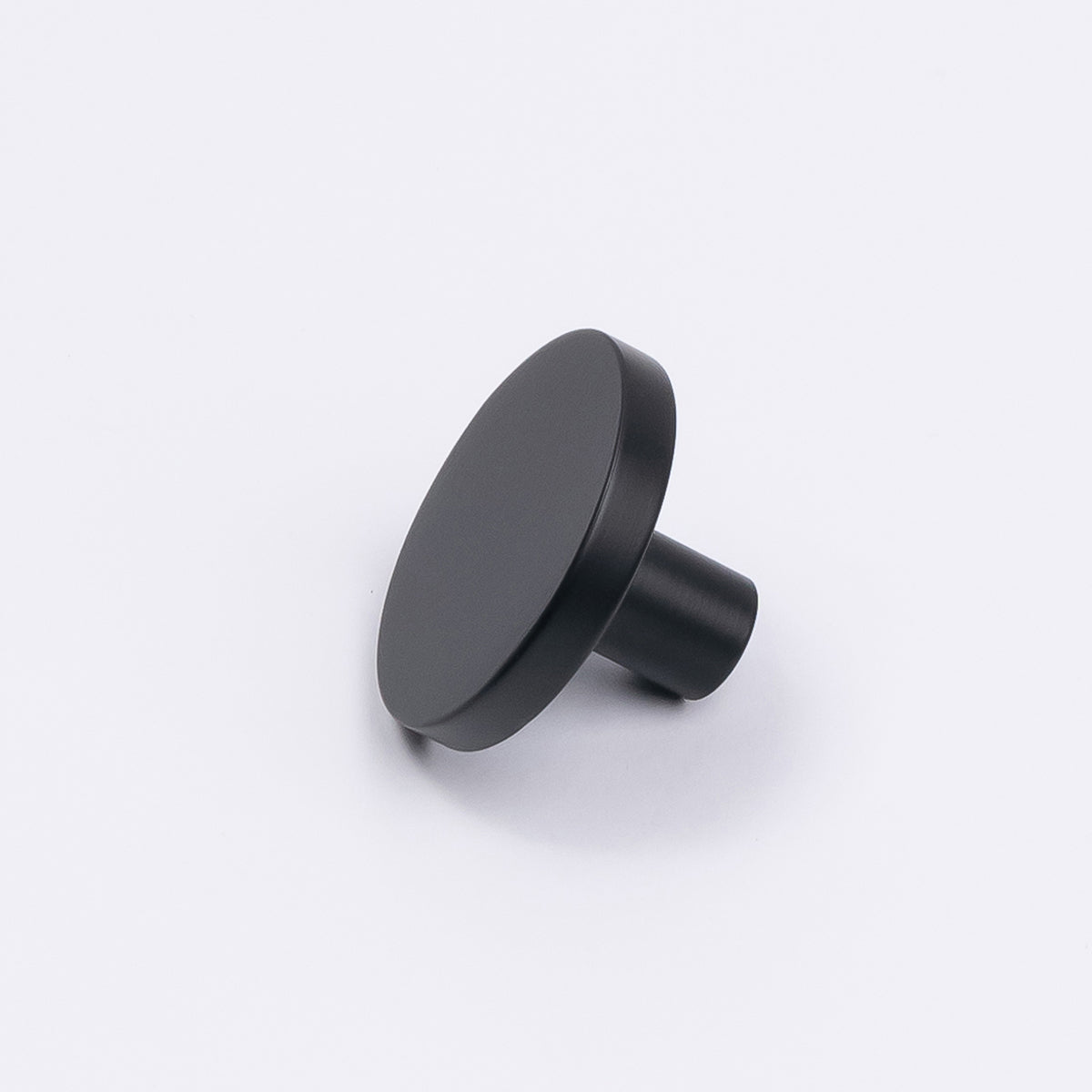 Matt Black Round Profile Cabinet Knob - Olivia - Manovella