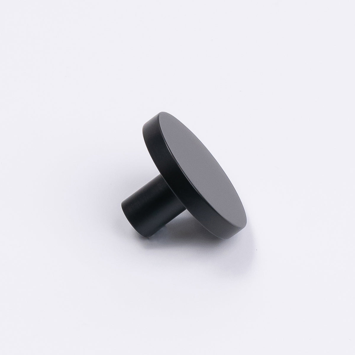 Matt Black Round Profile Cabinet Knob - Olivia - Manovella