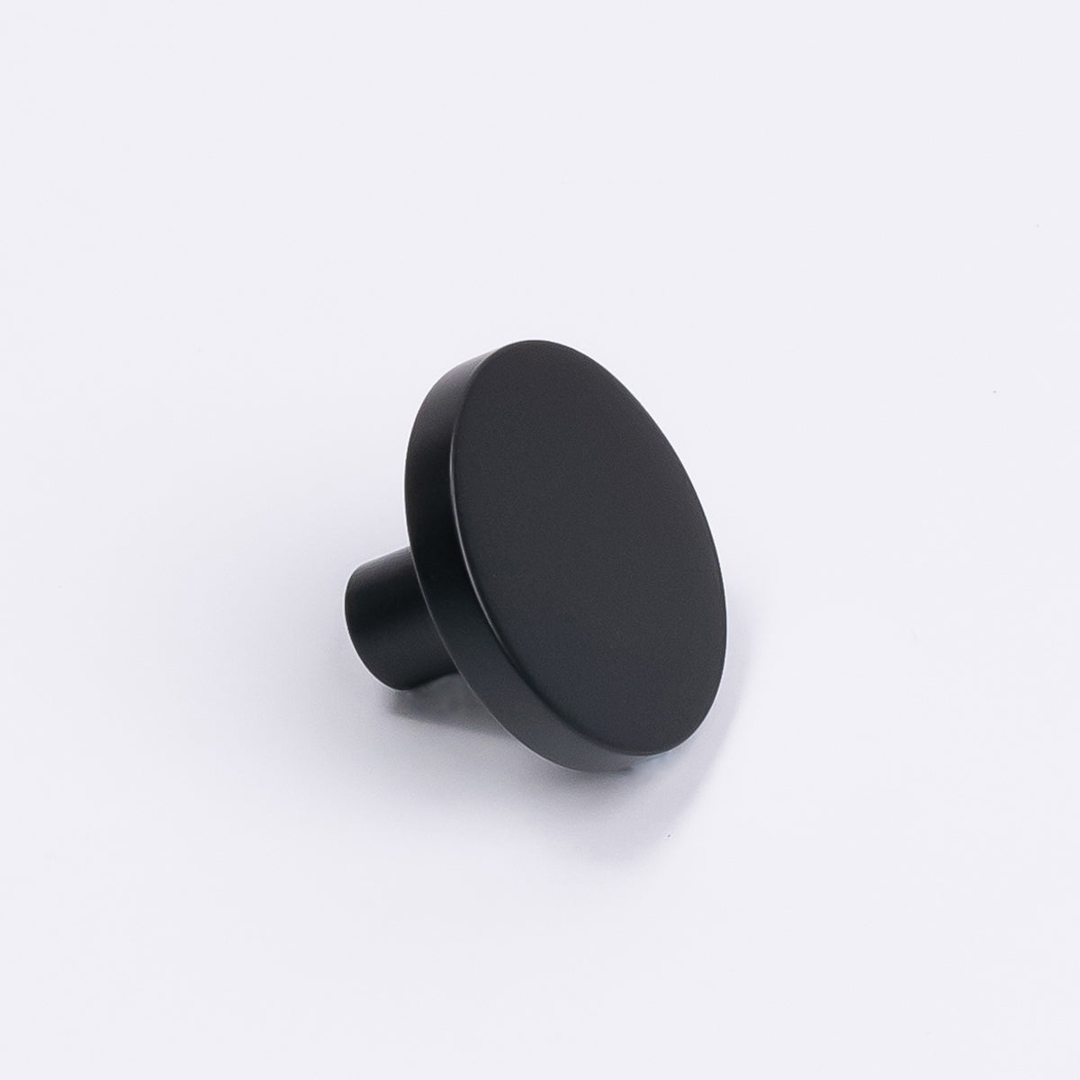 Matt Black Round Profile Cabinet Knob - Olivia - Manovella
