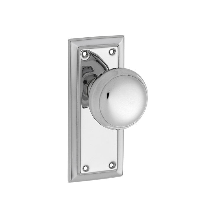 Richmond Door Knob - Short Backplate by Tradco