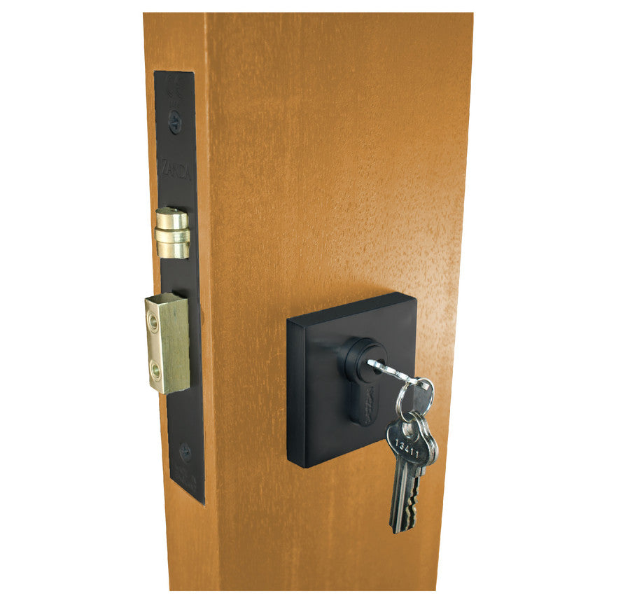 Square Roller Lock Kits By Zanda - Black