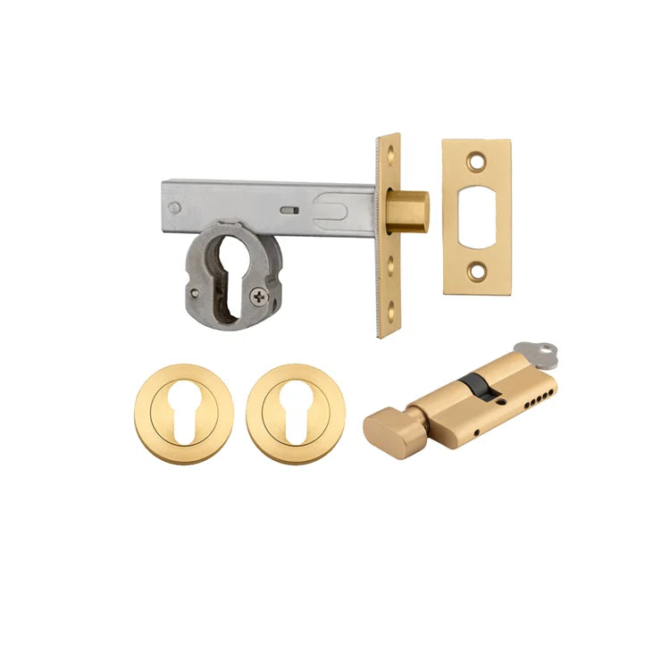 IVER Round Deadbolt Key/Turn - Multiple Finishes