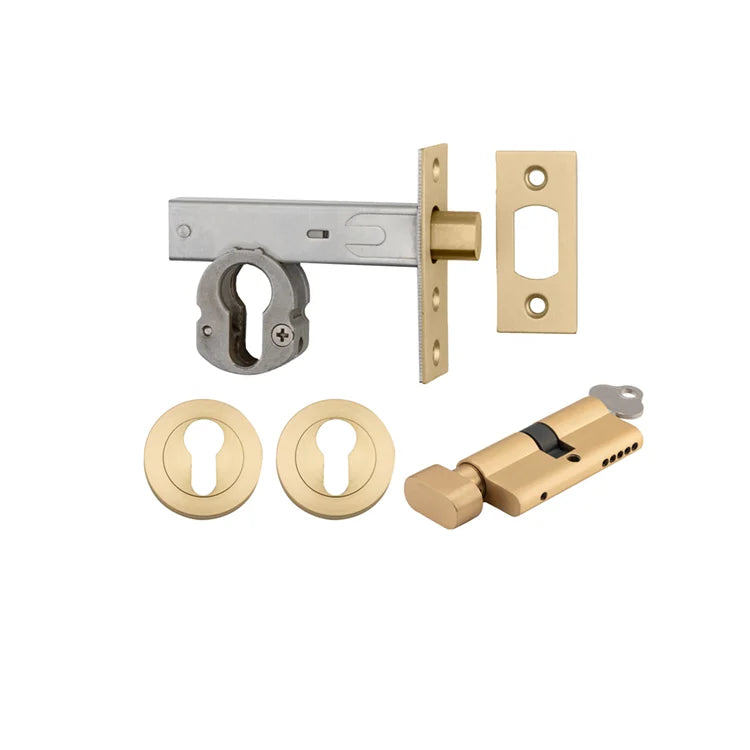 IVER Round Deadbolt Key/Turn - Multiple Finishes