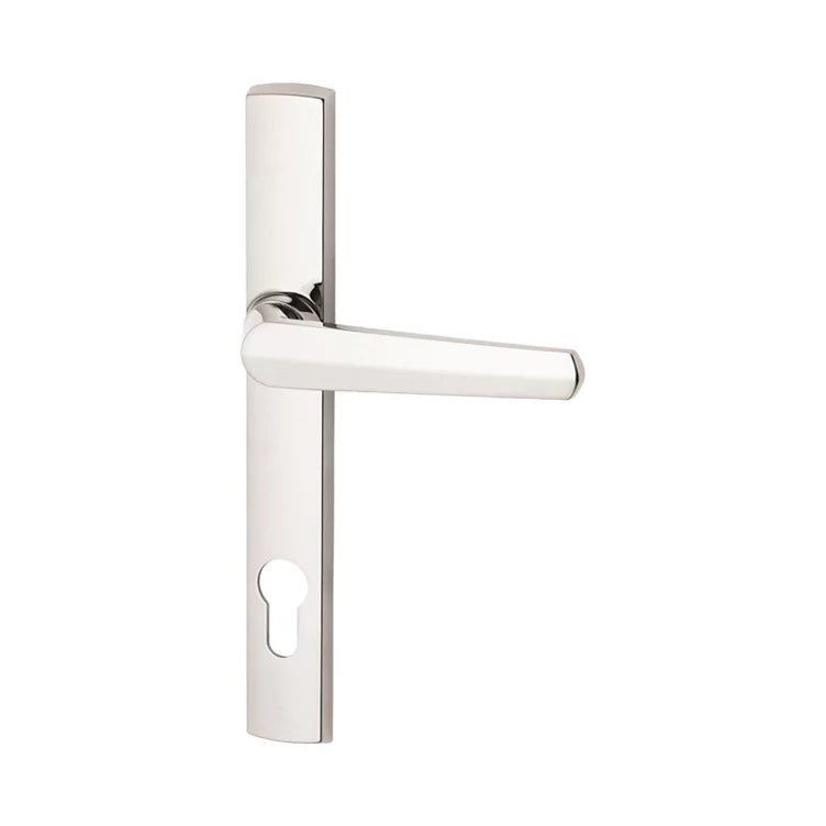 PL4/85/27SP - Palladium E85 Plate Door Furniture - 27 Aria Handle