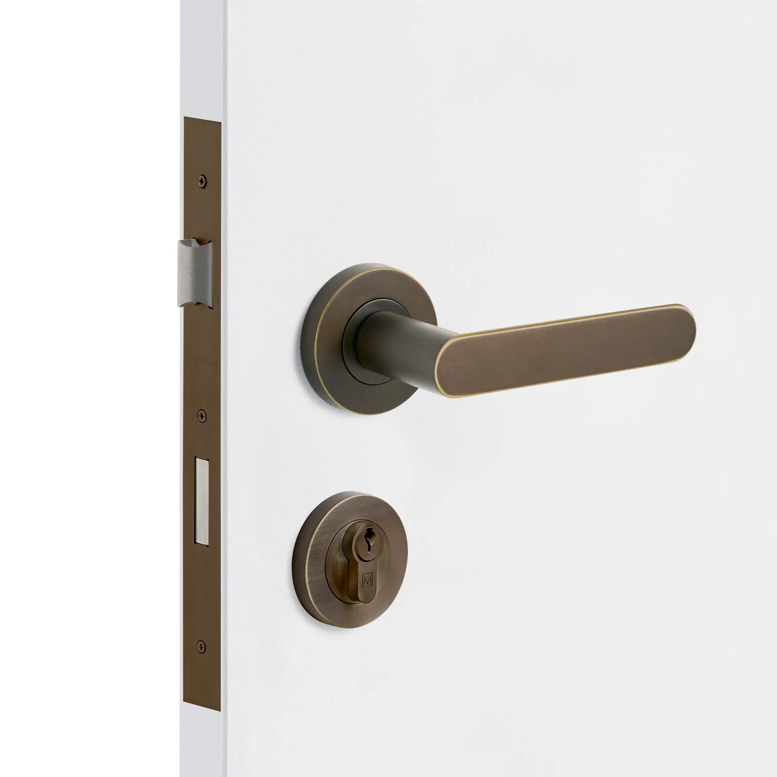 Aged Brass Entrance Door Kit Fairhaven - Manovella