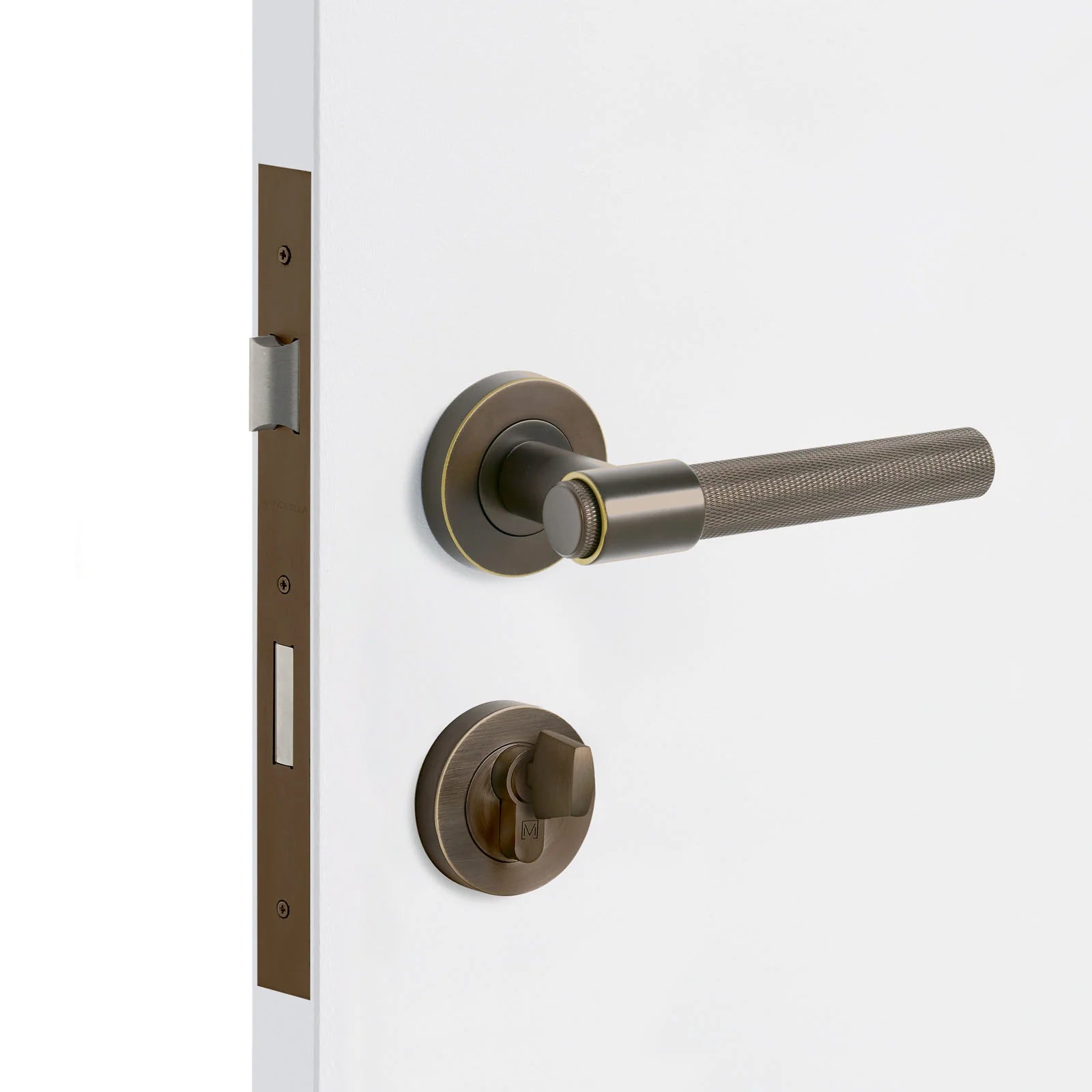 Aged Brass Entrance Door Kit Rosedale - Manovella
