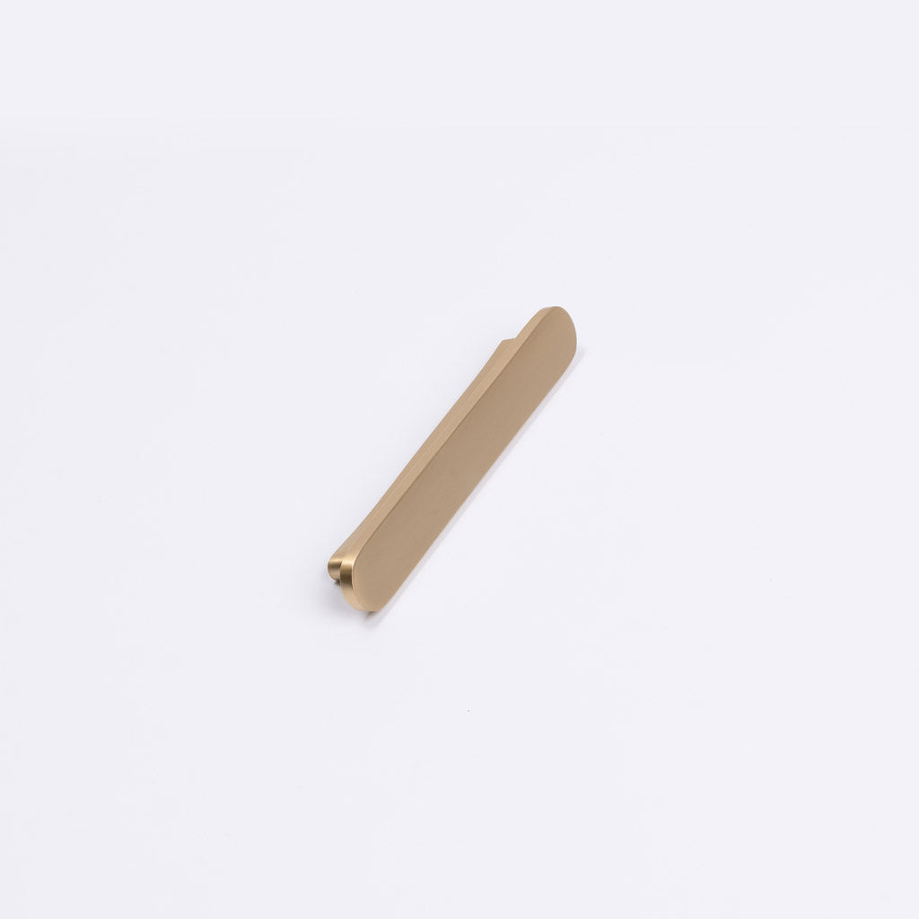 Brushed Brass Oval Profile Cabinet Pull - Imogen - Manovella