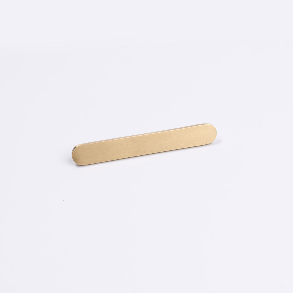Brushed Brass Oval Profile Cabinet Pull - Imogen - Manovella