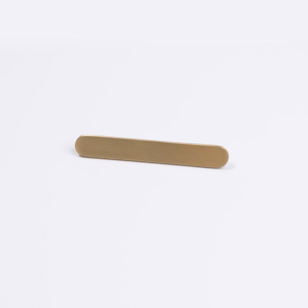 Brushed Brass Oval Profile Cabinet Pull - Imogen - Manovella