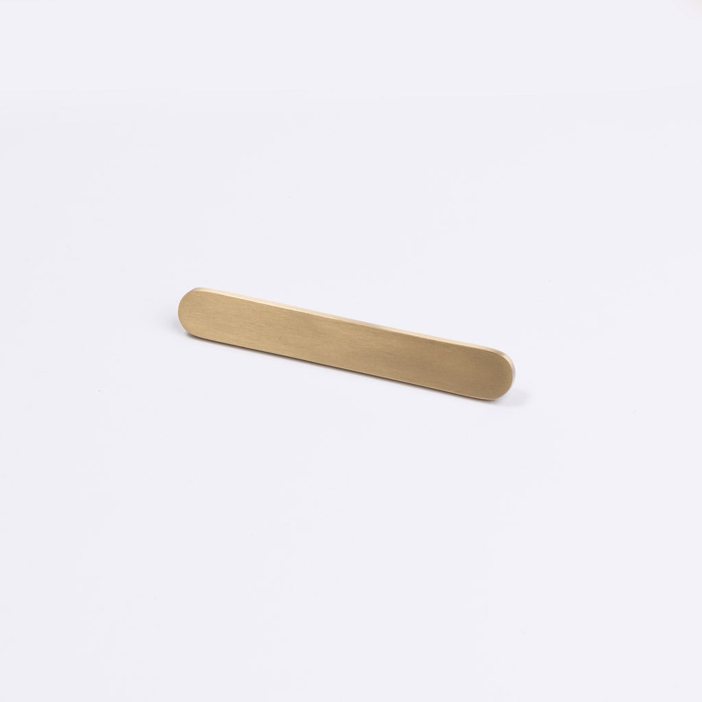Brushed Brass Oval Profile Cabinet Pull - Imogen - Manovella