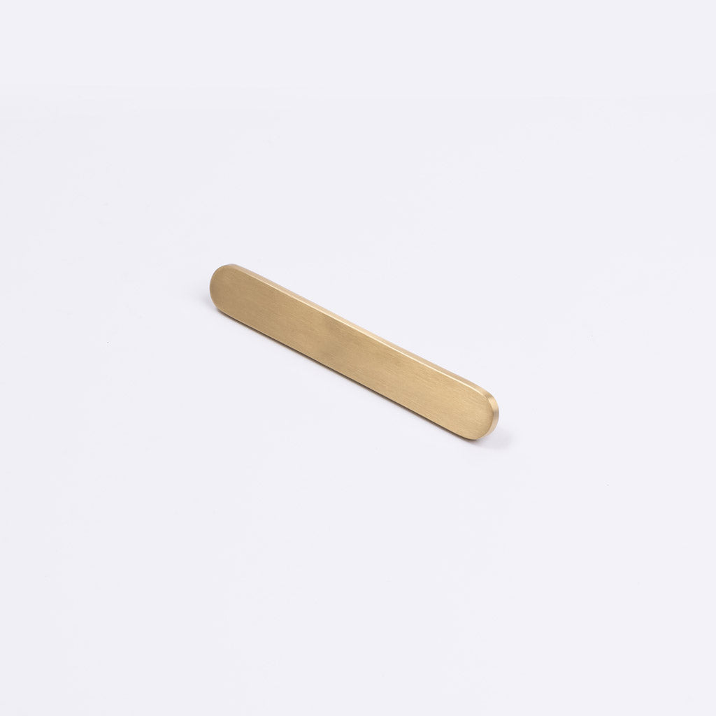 Brushed Brass Oval Profile Cabinet Pull - Imogen - Manovella