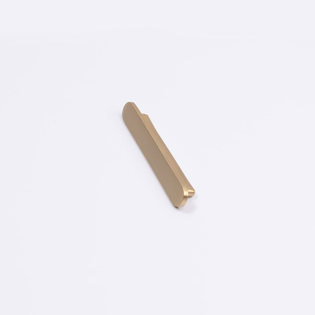 Brushed Brass Oval Profile Cabinet Pull - Imogen - Manovella