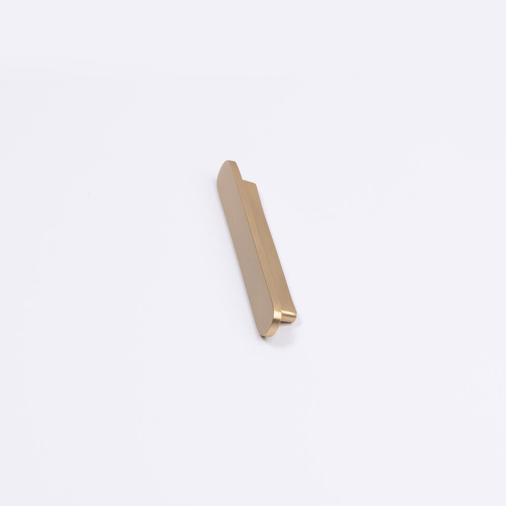 Brushed Brass Oval Profile Cabinet Pull - Imogen - Manovella