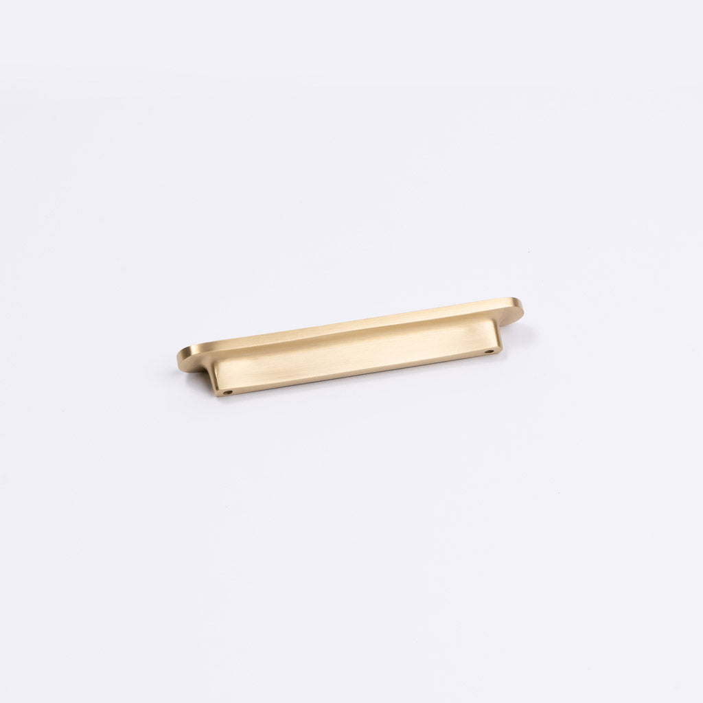 Brushed Brass Oval Profile Cabinet Pull - Imogen - Manovella