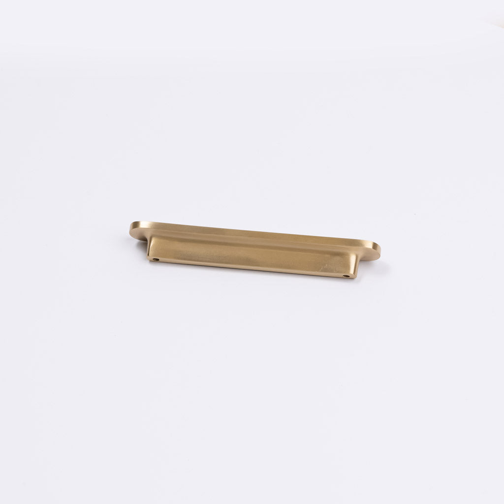 Brushed Brass Oval Profile Cabinet Pull - Imogen - Manovella