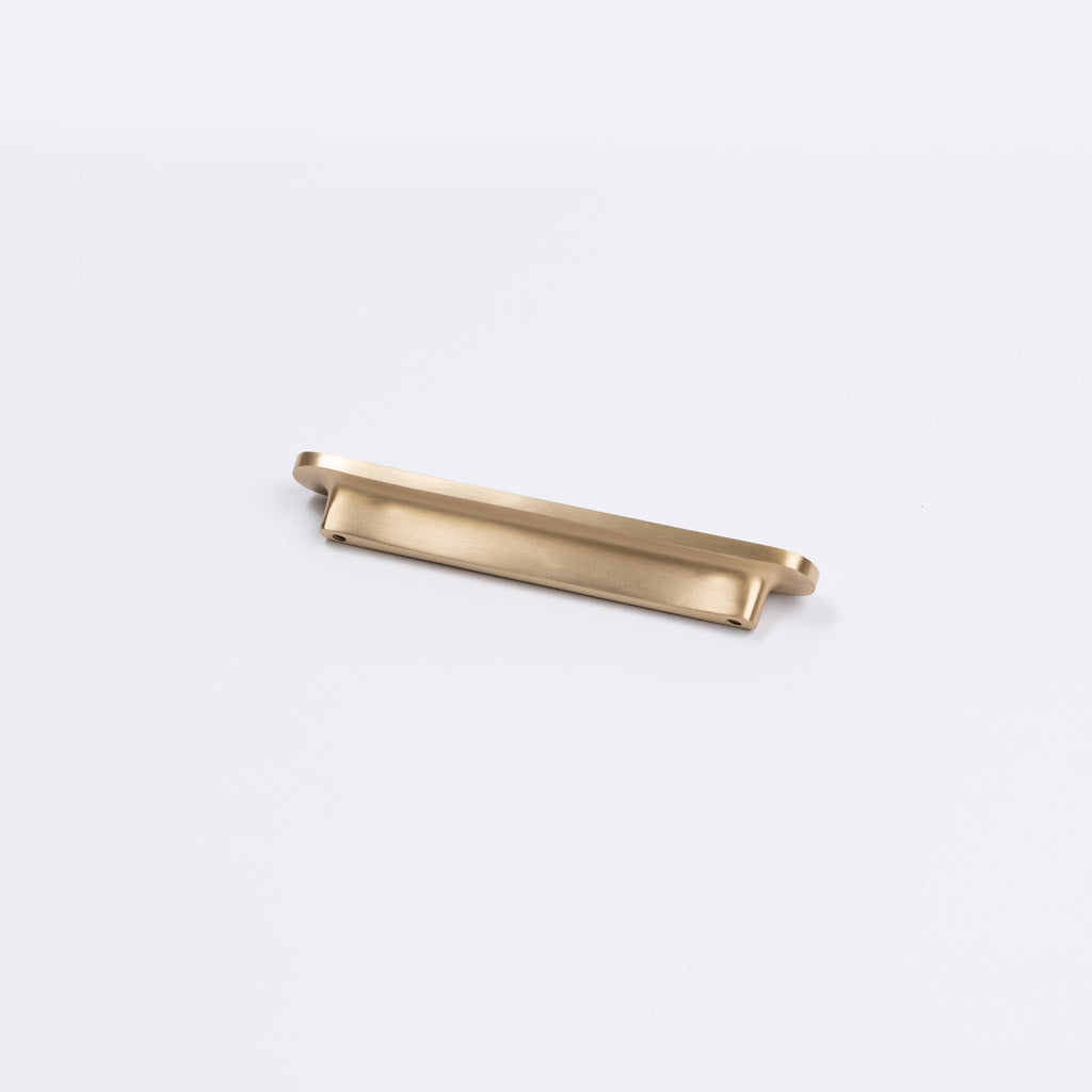 Brushed Brass Oval Profile Cabinet Pull - Imogen - Manovella