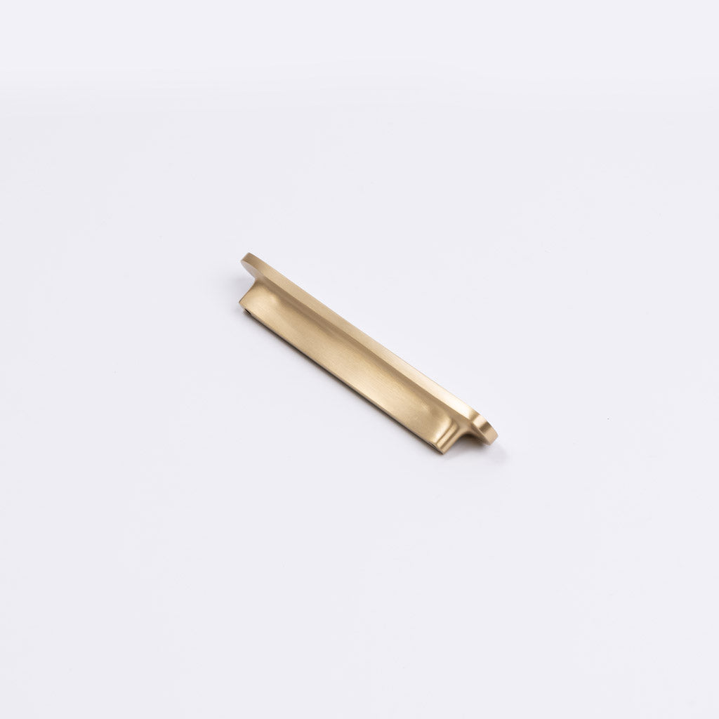Brushed Brass Oval Profile Cabinet Pull - Imogen - Manovella
