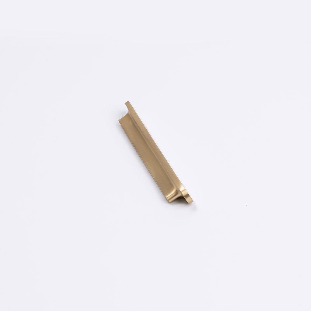 Brushed Brass Oval Profile Cabinet Pull - Imogen - Manovella