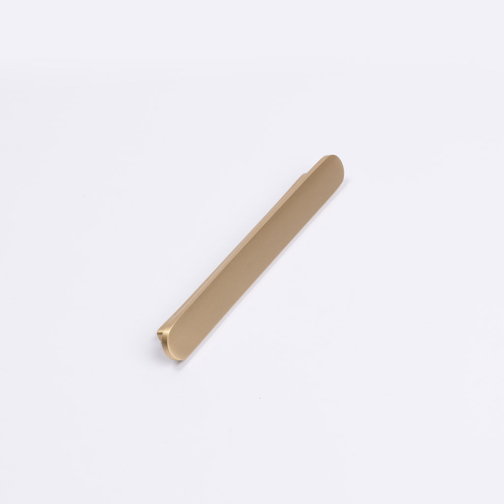 Brushed Brass Oval Profile Cabinet Pull - Imogen - Manovella