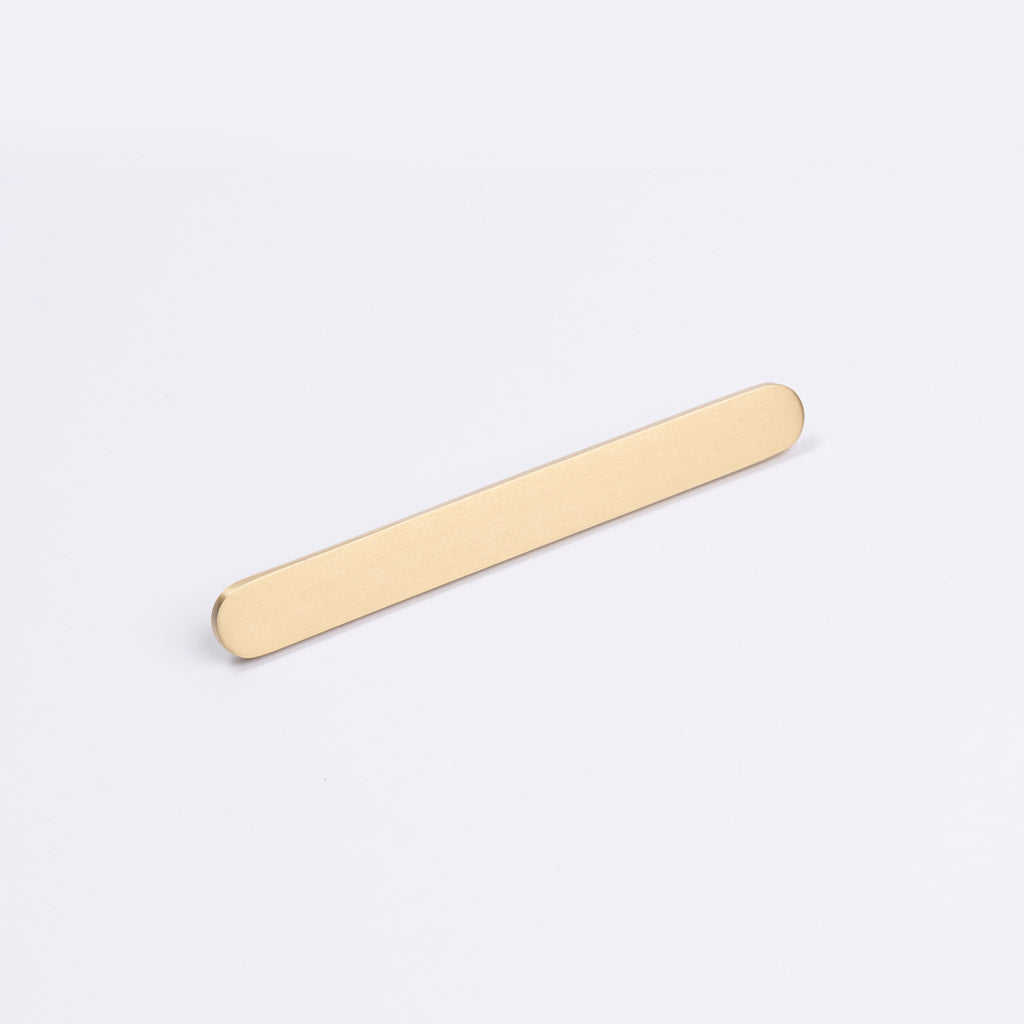 Brushed Brass Oval Profile Cabinet Pull - Imogen - Manovella