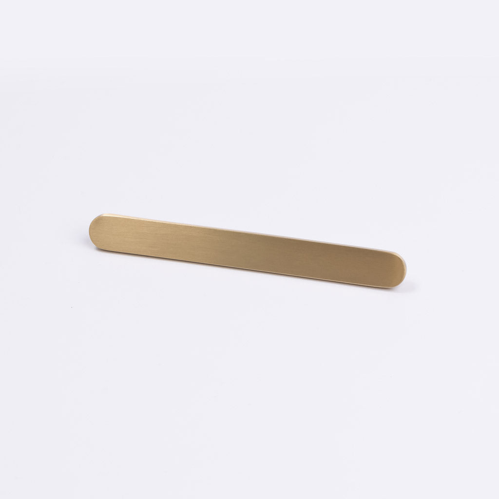 Brushed Brass Oval Profile Cabinet Pull - Imogen - Manovella