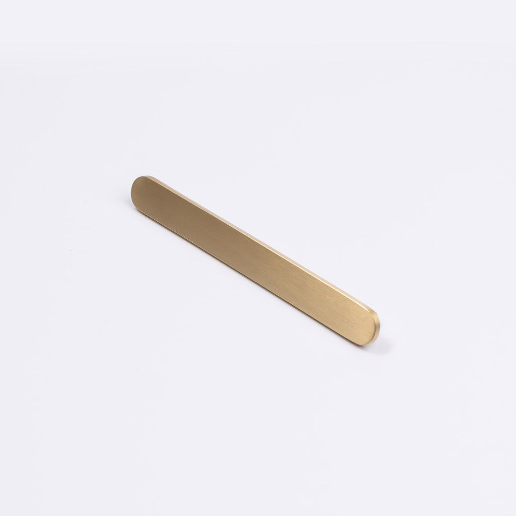 Brushed Brass Oval Profile Cabinet Pull - Imogen - Manovella