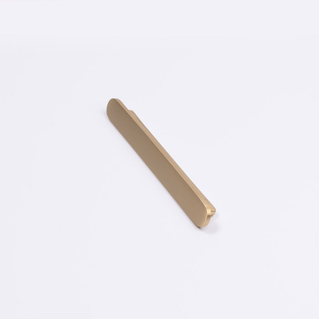 Brushed Brass Oval Profile Cabinet Pull - Imogen - Manovella