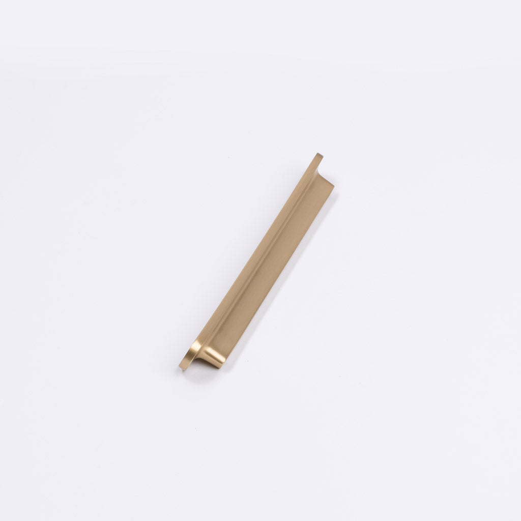 Brushed Brass Oval Profile Cabinet Pull - Imogen - Manovella