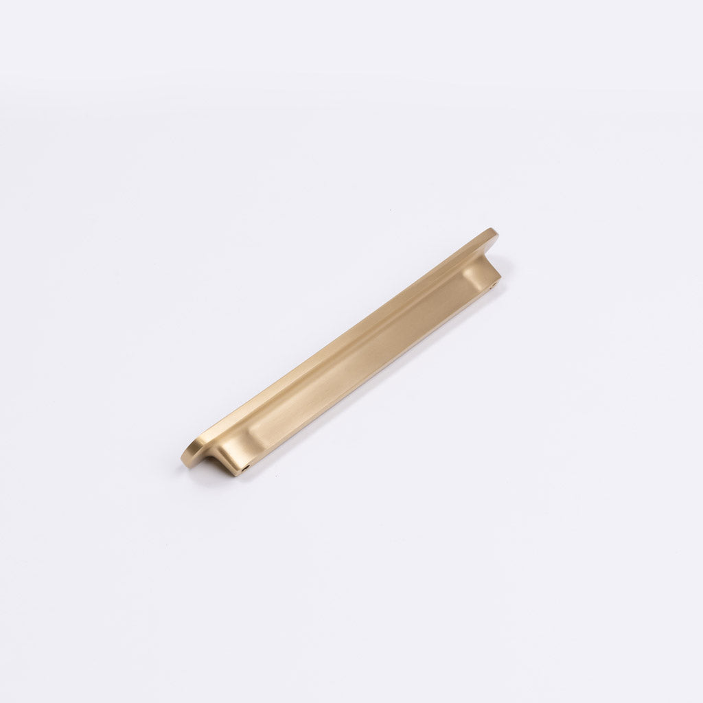 Brushed Brass Oval Profile Cabinet Pull - Imogen - Manovella