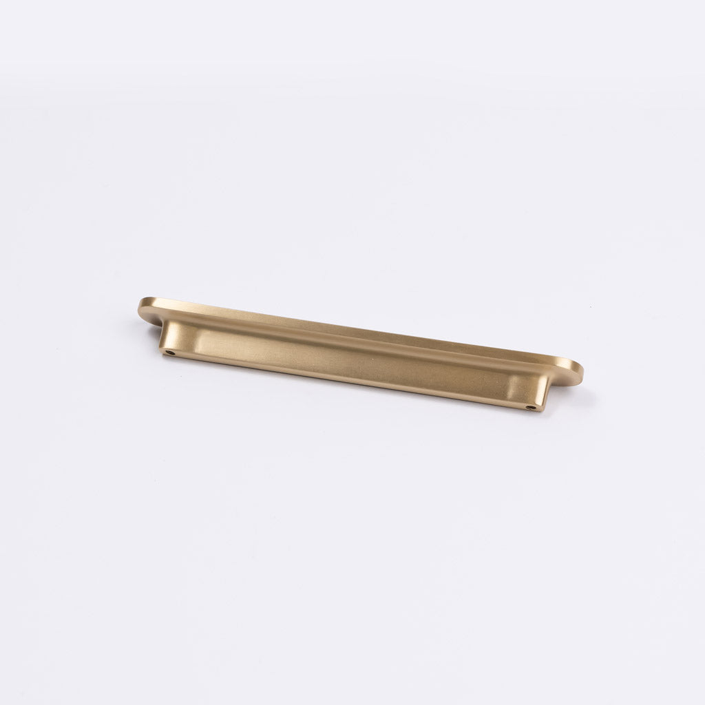 Brushed Brass Oval Profile Cabinet Pull - Imogen - Manovella
