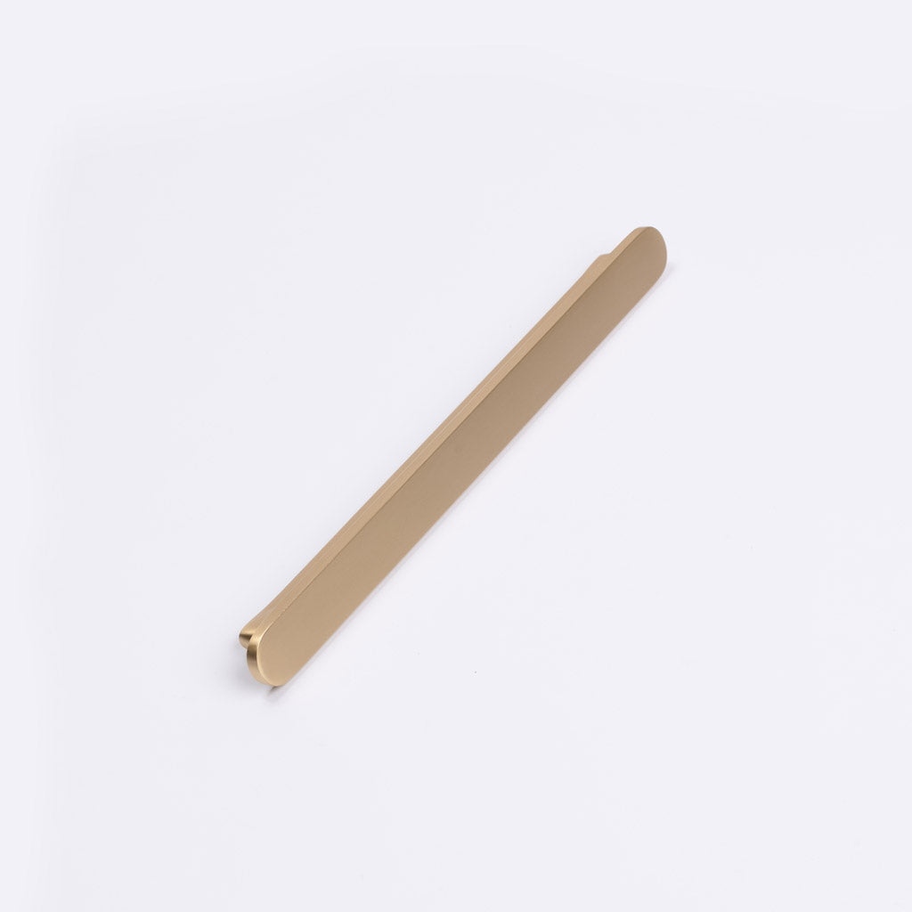 Brushed Brass Oval Profile Cabinet Pull - Imogen - Manovella