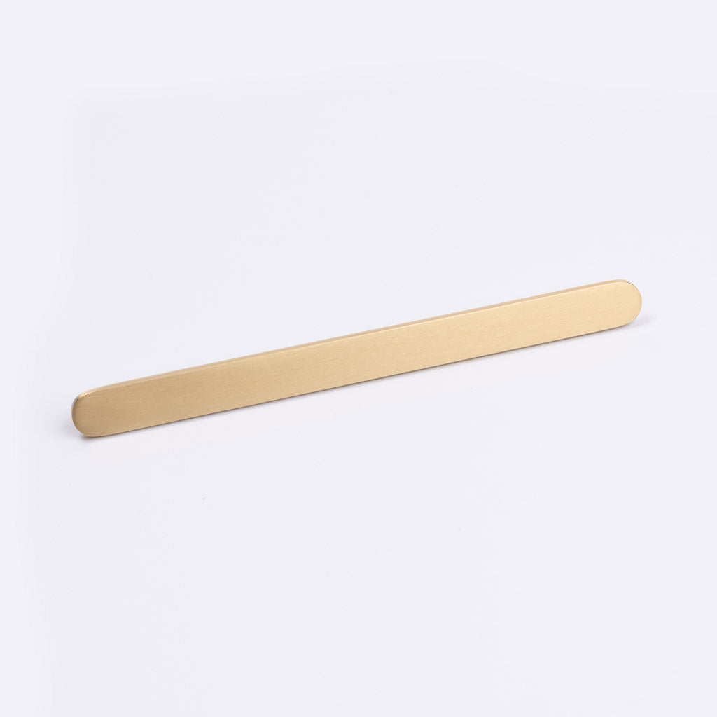 Brushed Brass Oval Profile Cabinet Pull - Imogen - Manovella