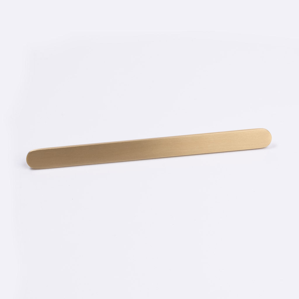 Brushed Brass Oval Profile Cabinet Pull - Imogen - Manovella