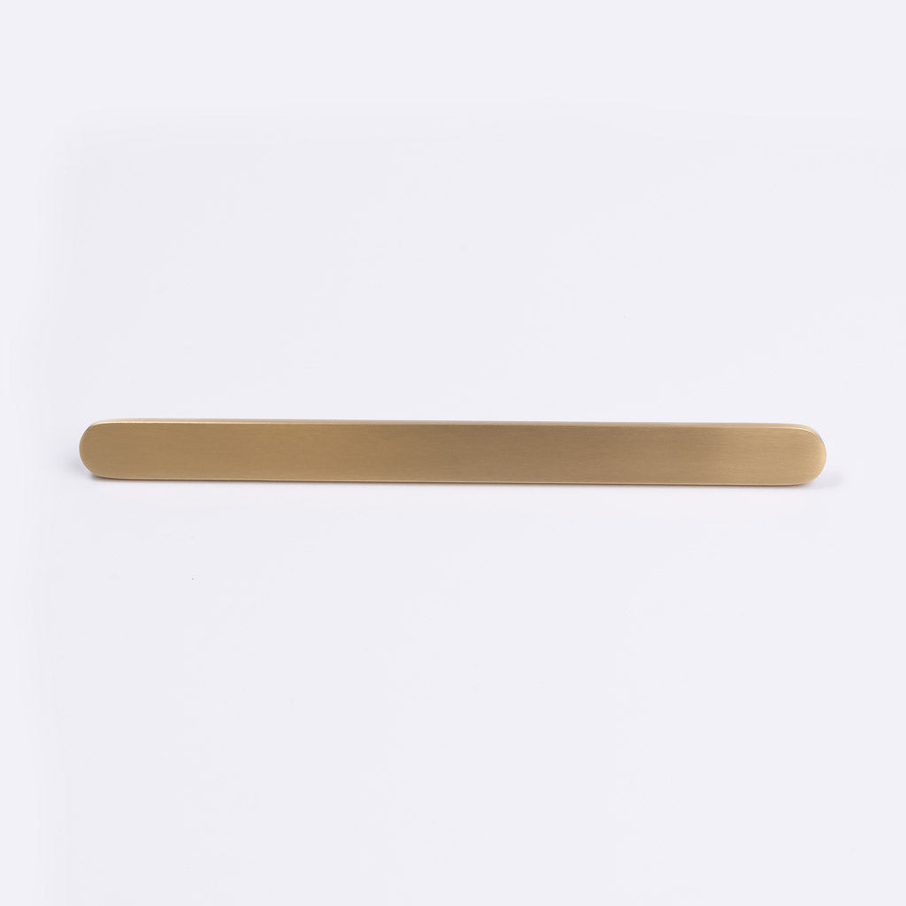 Brushed Brass Oval Profile Cabinet Pull - Imogen - Manovella