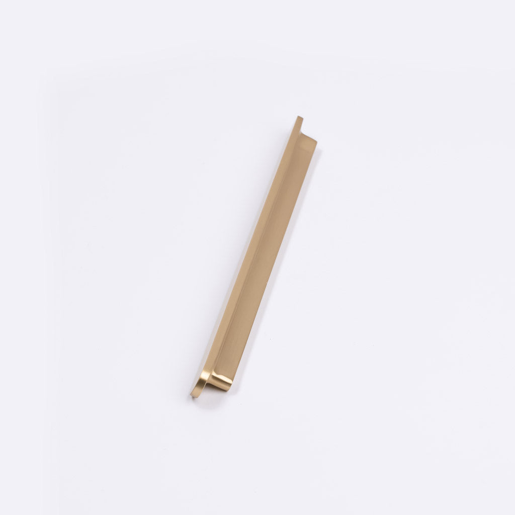 Brushed Brass Oval Profile Cabinet Pull - Imogen - Manovella