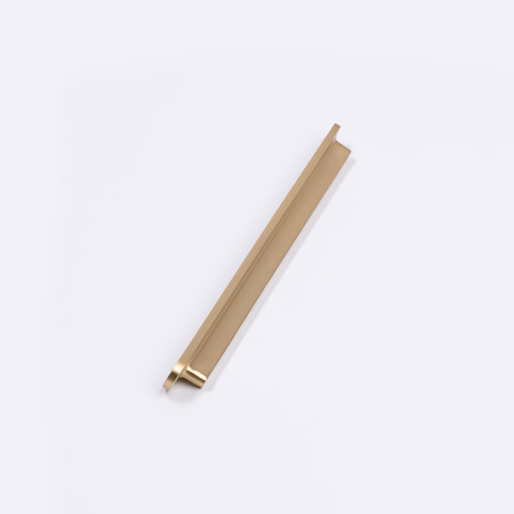 Brushed Brass Oval Profile Cabinet Pull - Imogen - Manovella