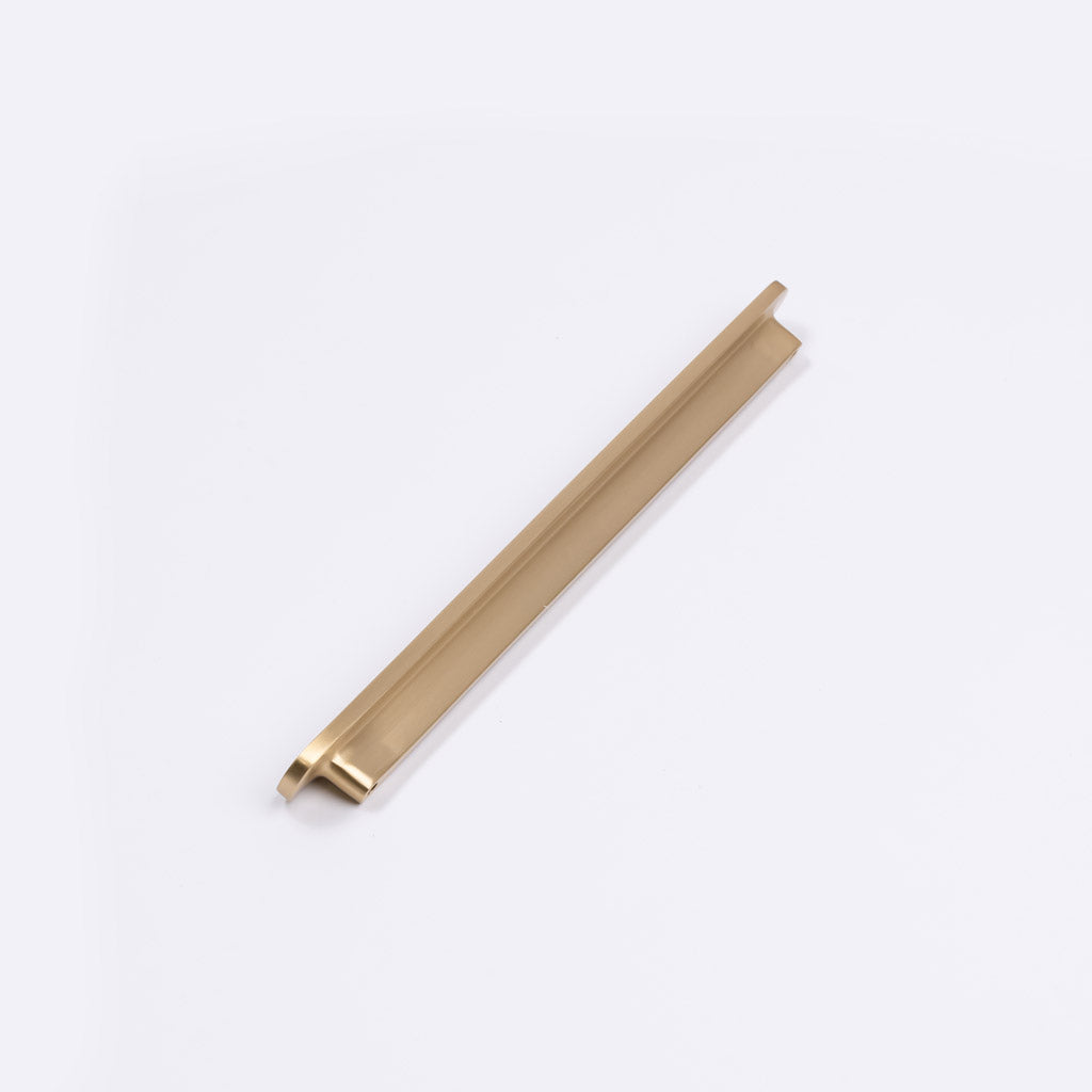 Brushed Brass Oval Profile Cabinet Pull - Imogen - Manovella