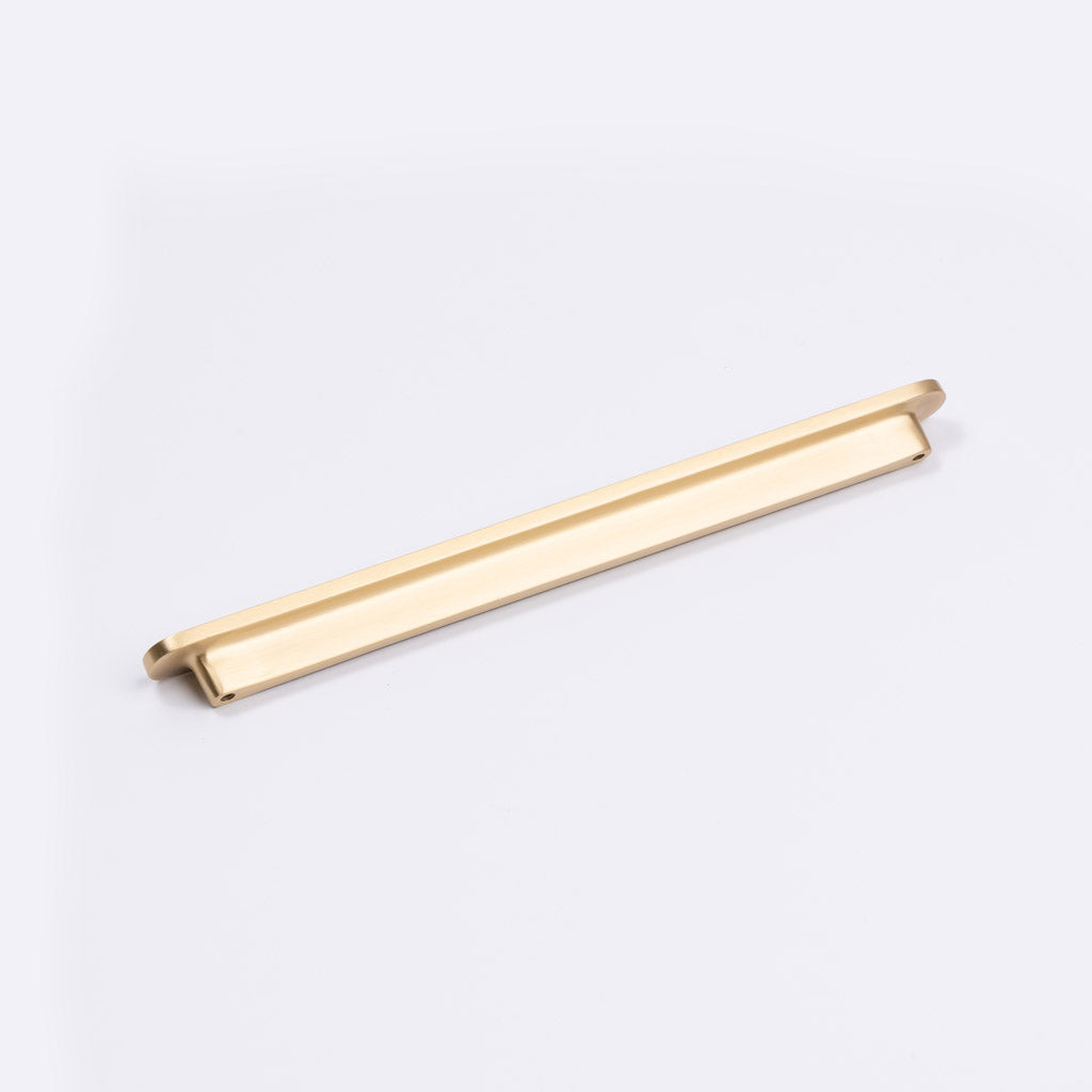 Brushed Brass Oval Profile Cabinet Pull - Imogen - Manovella