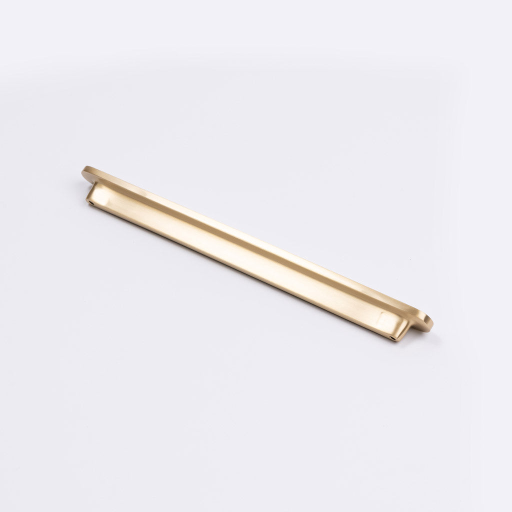 Brushed Brass Oval Profile Cabinet Pull - Imogen - Manovella