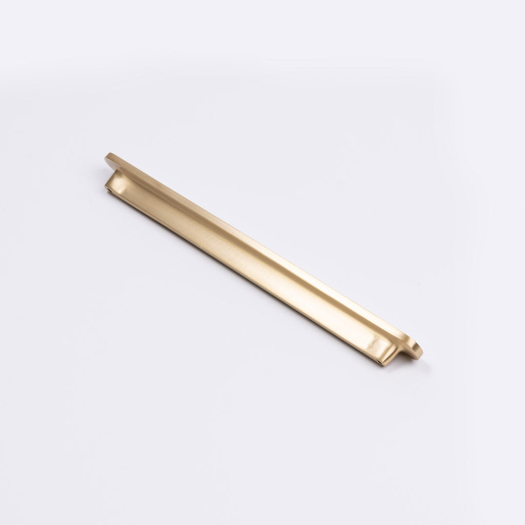 Brushed Brass Oval Profile Cabinet Pull - Imogen - Manovella