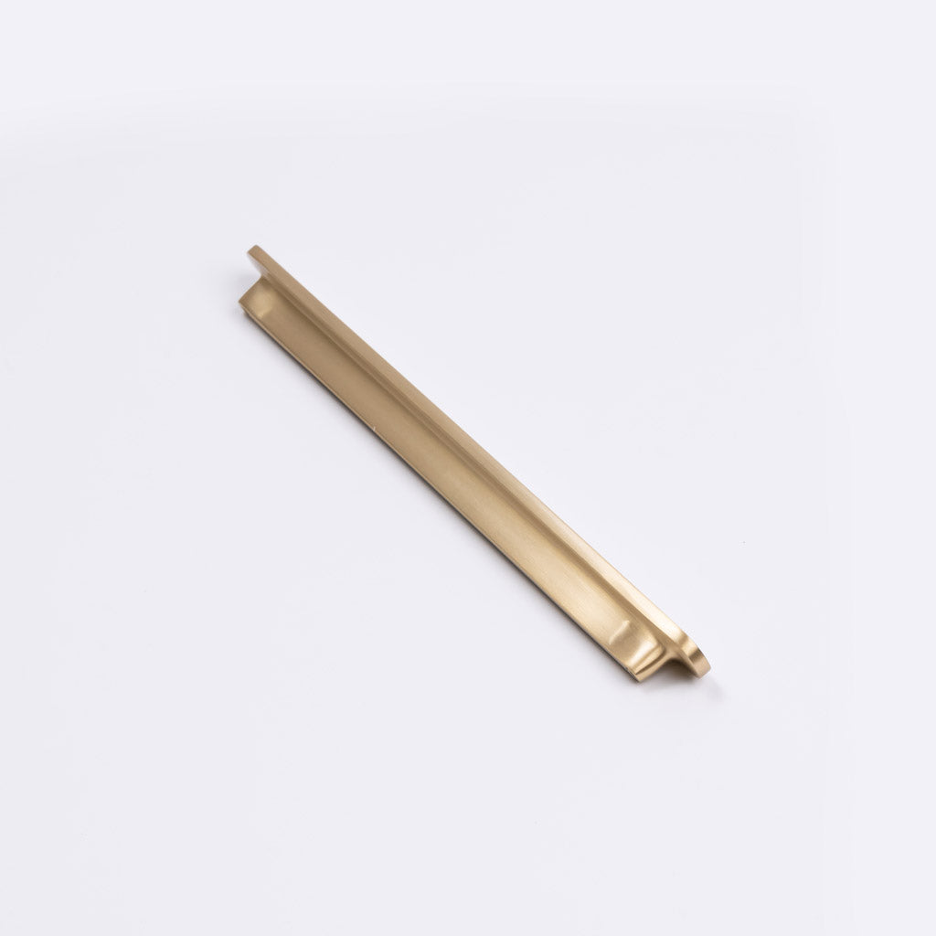 Brushed Brass Oval Profile Cabinet Pull - Imogen - Manovella