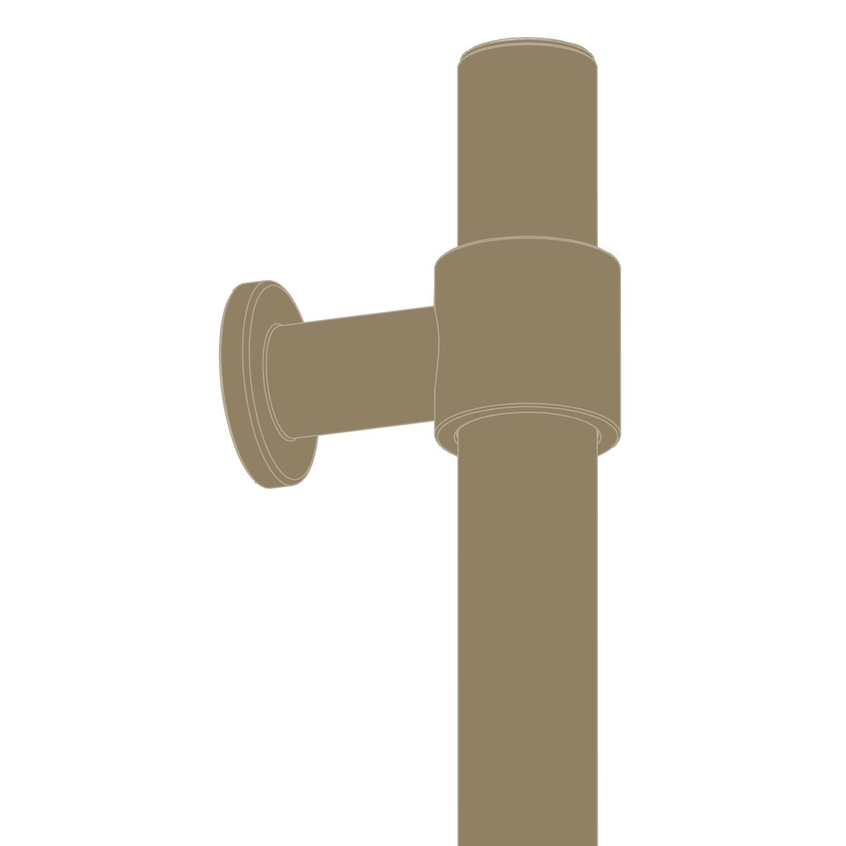 Momo Belgravia Plain Entry Pull Handle (Single) – Solid Brass