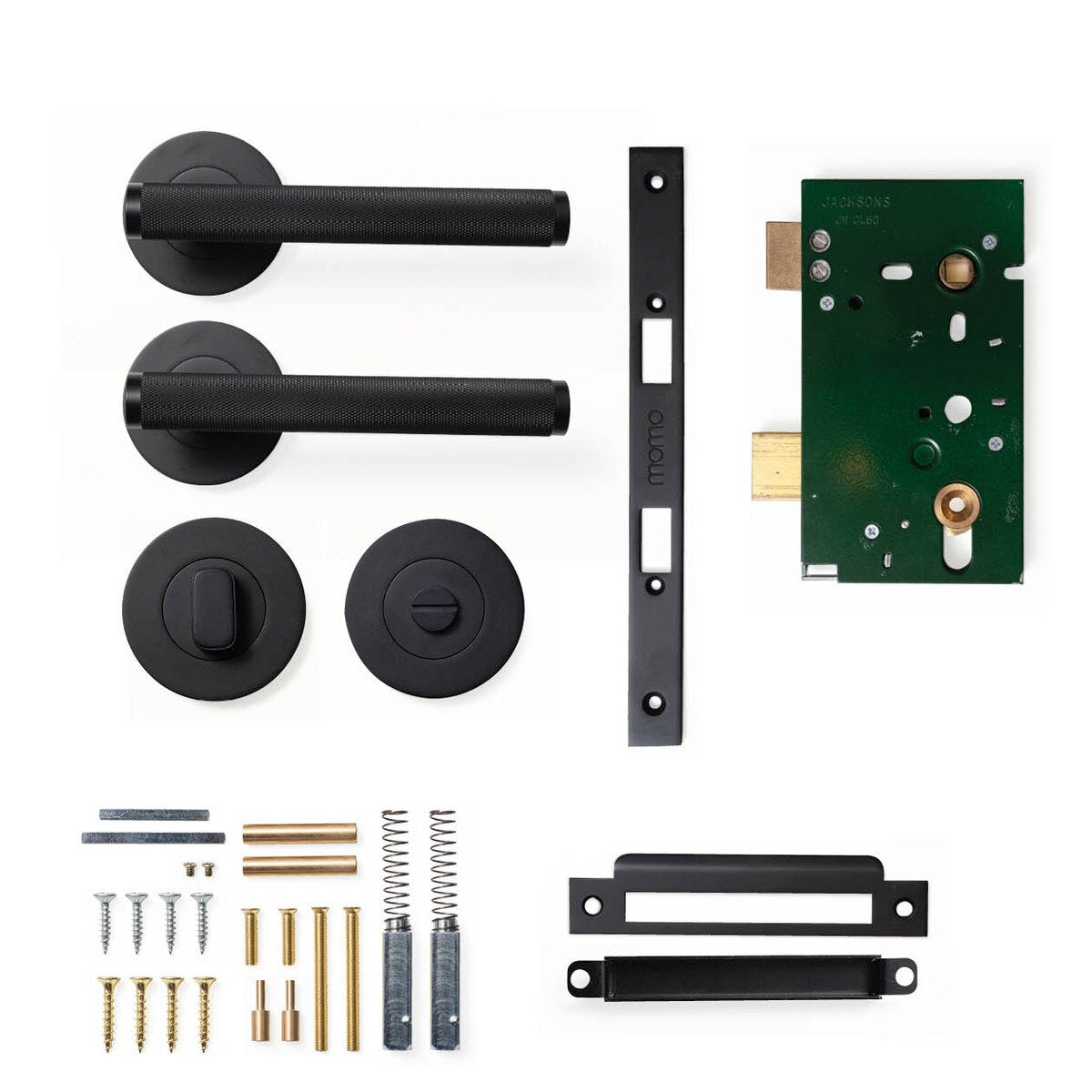 Momo Bellevue Knurled - Solid Brass Handle Sets