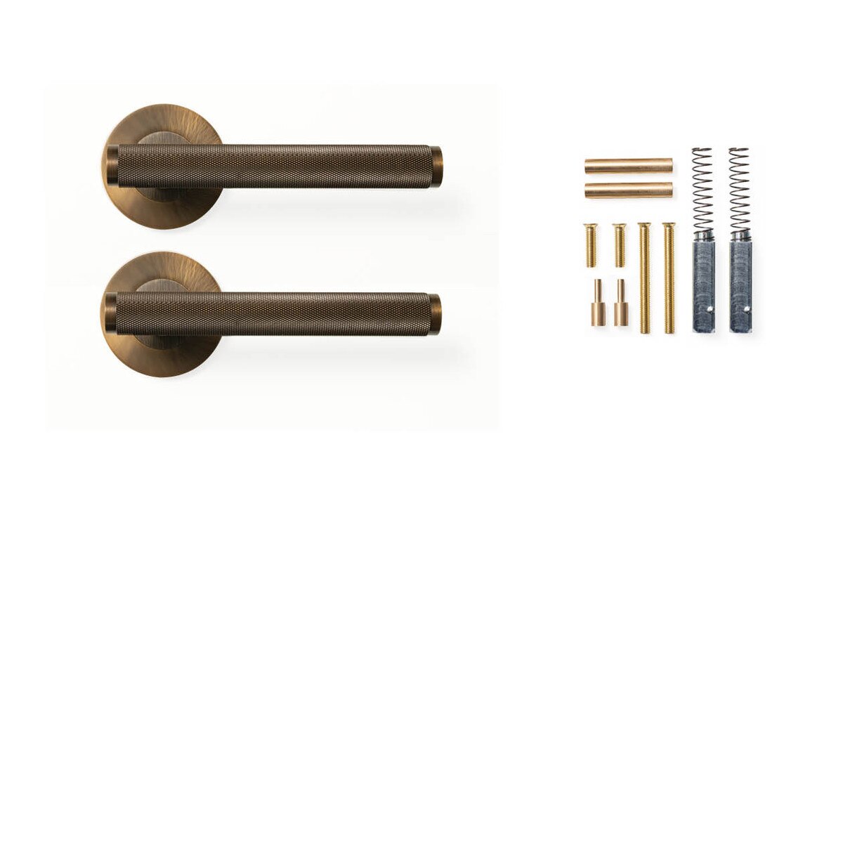 Momo Bellevue Knurled - Solid Brass Handle Sets