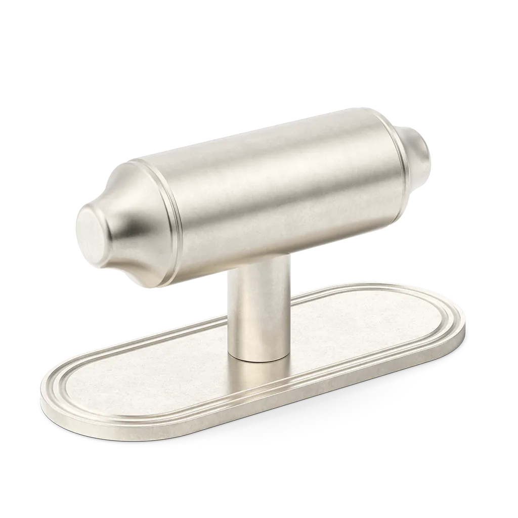 Barwick Plain T-bar Handle with Backplate By Armac Martin