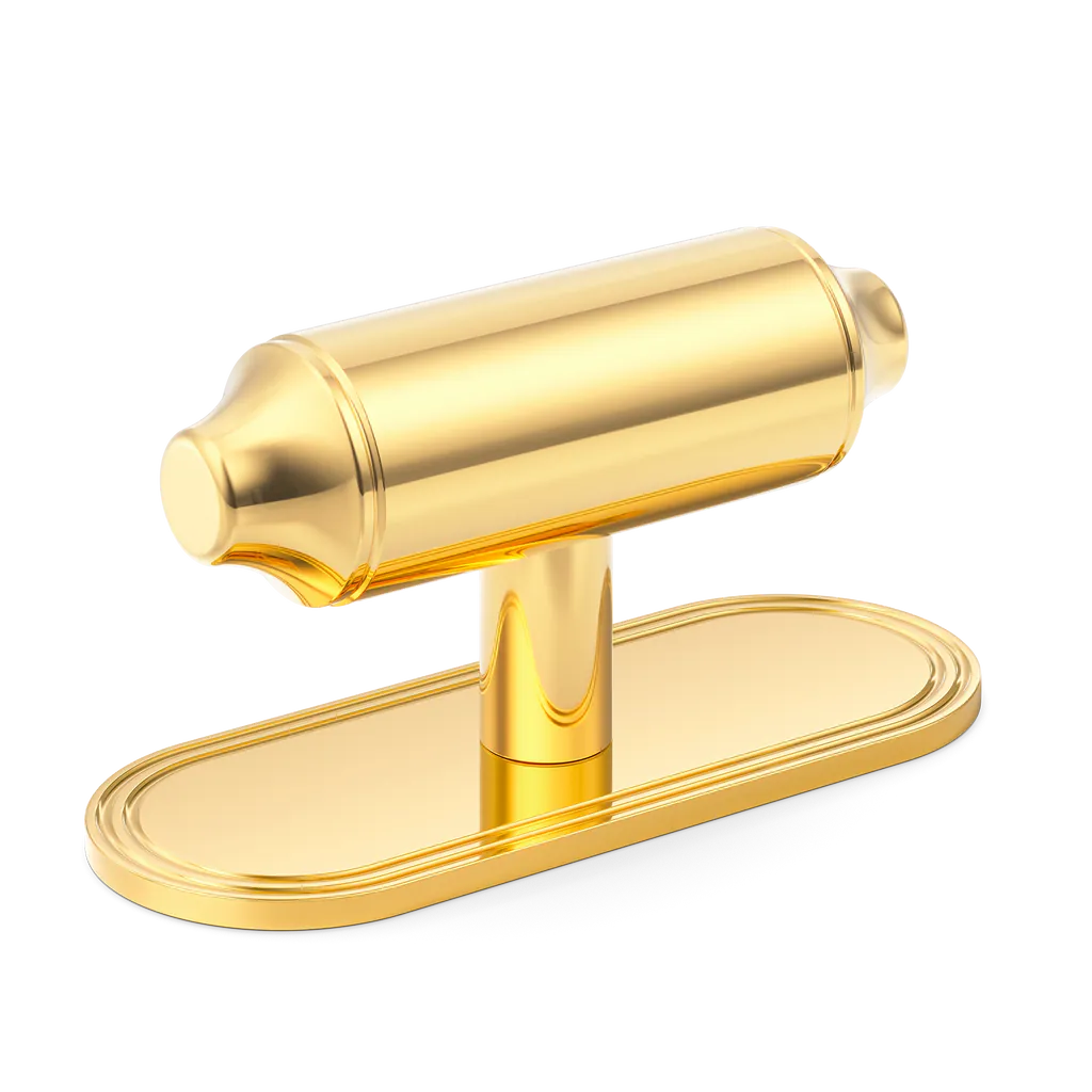 Barwick Plain T-bar Handle with Backplate By Armac Martin