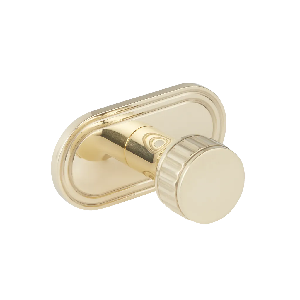 Barwick Ridged Robe Hook with Backplate By Armac Martin