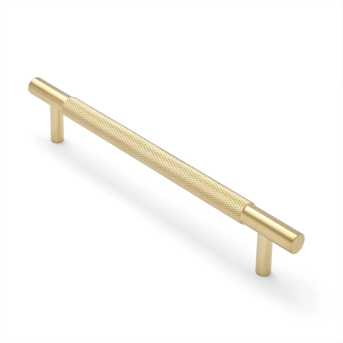 Brushed Brass PVD Knurled Drawer Pull - Charmian - Manovella